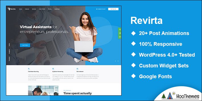 Revirta Virtual Assistant WordPress Theme